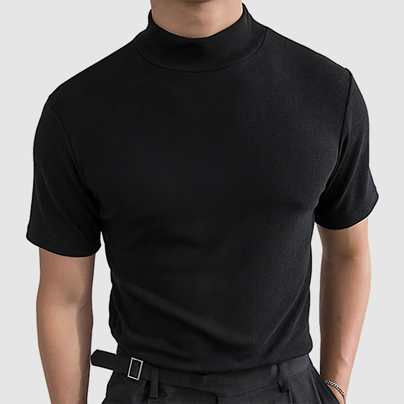 Daan | Luxueus Stretch Katoenen T-shirt voor Heren